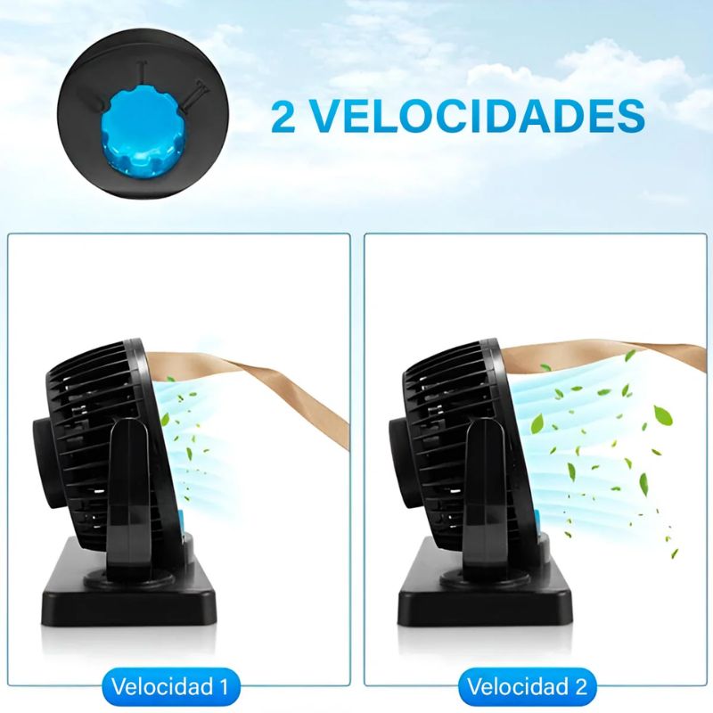 Ventilador Doble para Auto – Frescura Inmediata en Cada Viaje ❄️🚗