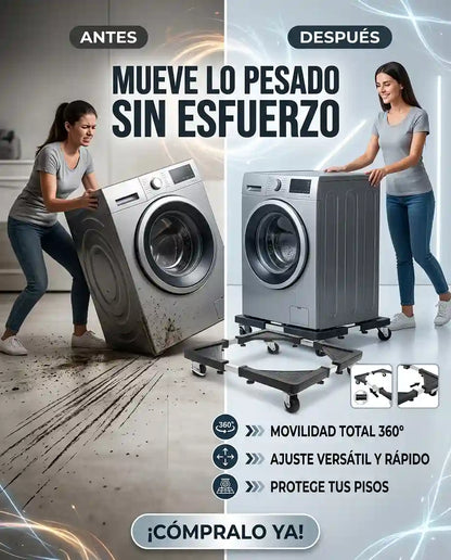 RUEDAS AJUSTABLES PARA ELECTRODOMÉSTICOS- Soporta hasta 500kg
