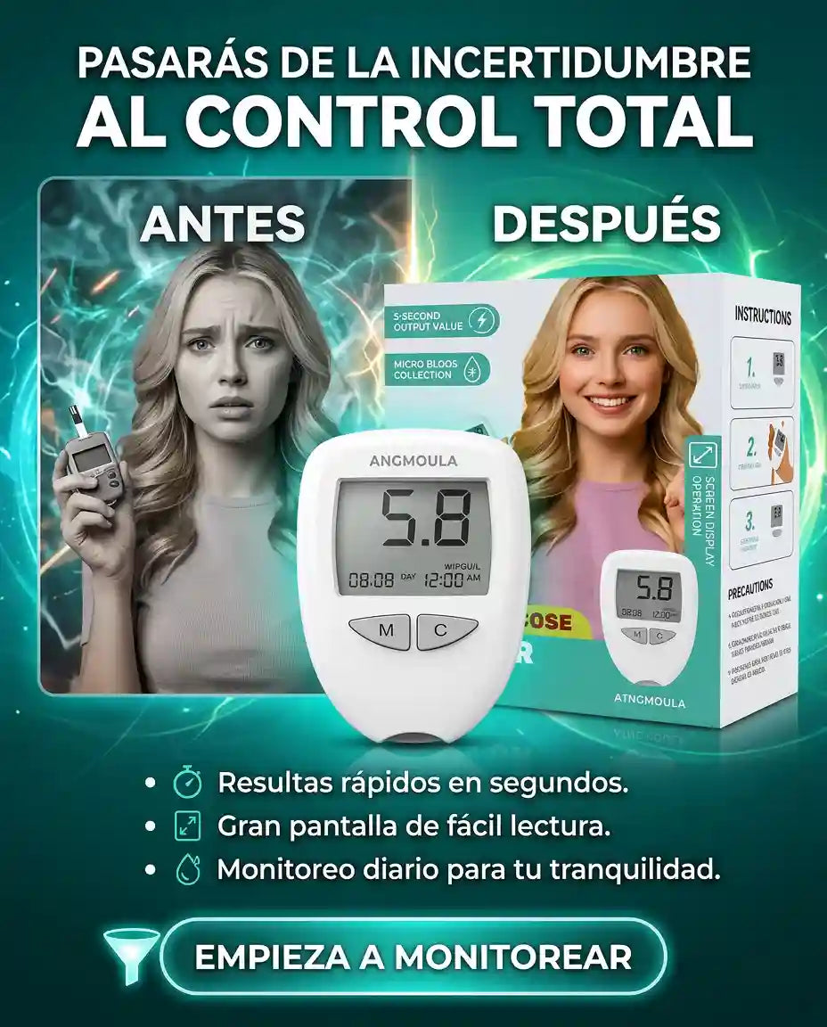 GLUCOMETRO INTELIGENTE| Controla tu glucosa fácil, rápido y desde casa
