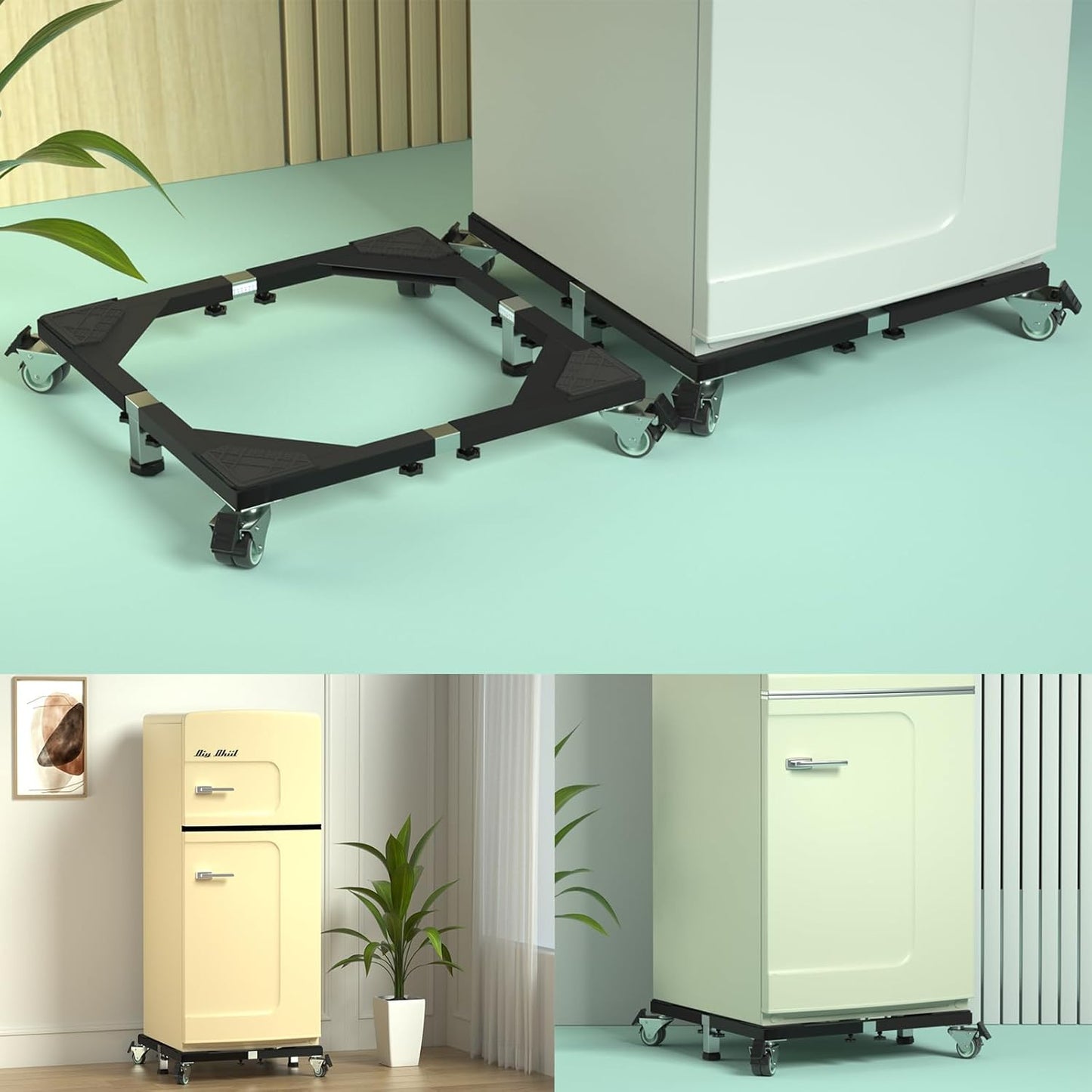 RUEDAS AJUSTABLES PARA ELECTRODOMÉSTICOS- Soporta hasta 500kg