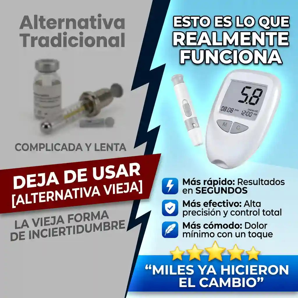 GLUCOMETRO INTELIGENTE| Controla tu glucosa fácil, rápido y desde casa