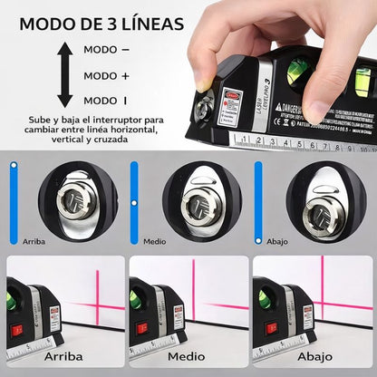 NIVELADOR LÁSER PRO 4 EN 1 | PRECISIÓN Y VERSATILIDAD EN TUS MANOS