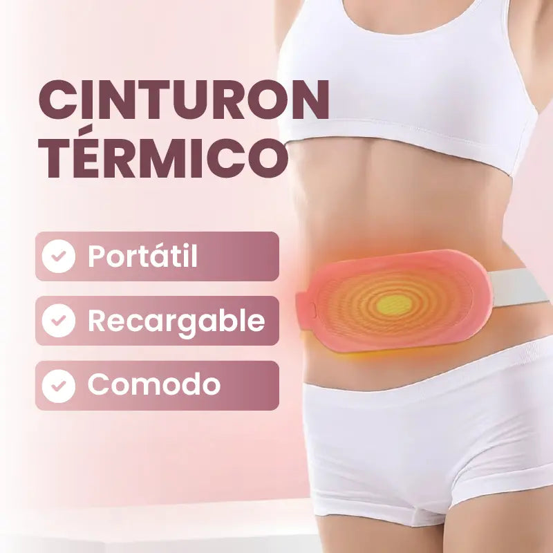 🌡️ Cinturón térmico inteligente | Alivio menstrual inmediato