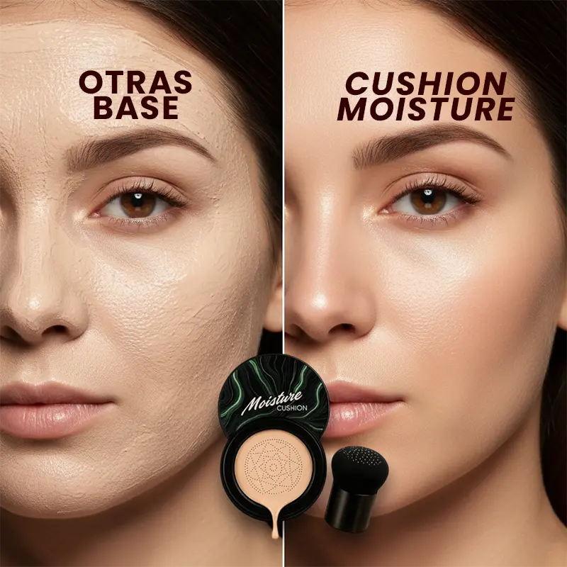 Base Cushion efecto filtro real — Cobertura impecable, piel ligera y luminosa al instante 🌸