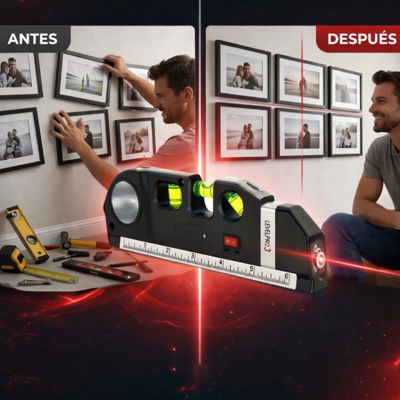 NIVELADOR LÁSER PRO 4 EN 1 | PRECISIÓN Y VERSATILIDAD EN TUS MANOS