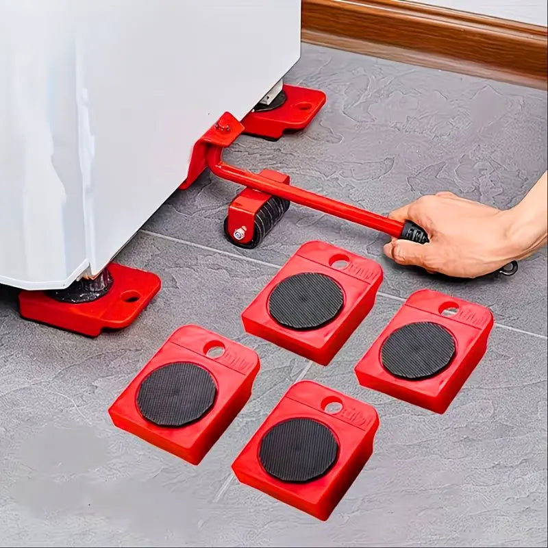 Deslizador de Muebles - EasyMove® (4 Bases con Ruedas + Levantador)