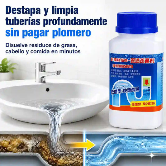 POLVO DESTAPA CAÑERÍAS | Con solo 2 tapitas de polvo y destapa lo que sea SIN DAÑOS