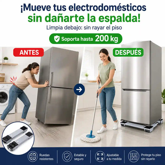 SOPORTE ADAPTABLE CON RUEDAS | Mueve cualquier mueble sin esfuerzo