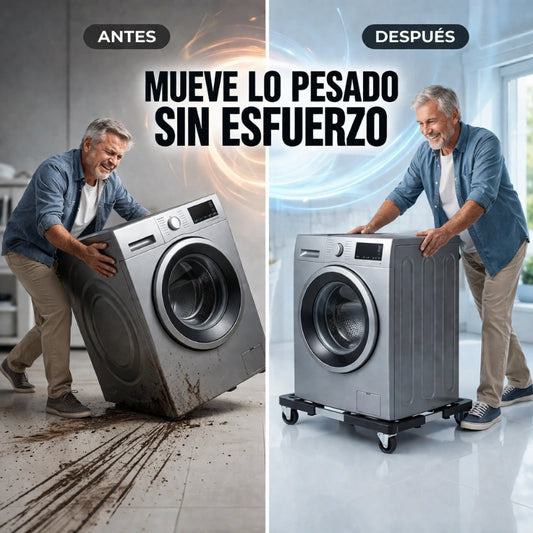 RUEDAS ADAPTABLES PARA ELECTRODOMÉSTICOS | Mueve y limpia debajo sin esfuerzo 👌