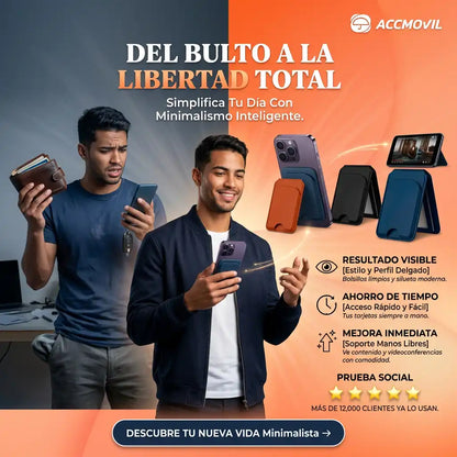 TARJETERO MAGNETICO PLEGABLE | Convierte tu celular en billetera💵