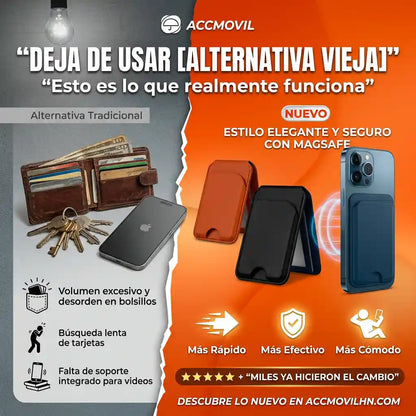 TARJETERO MAGNETICO PLEGABLE | Convierte tu celular en billetera💵