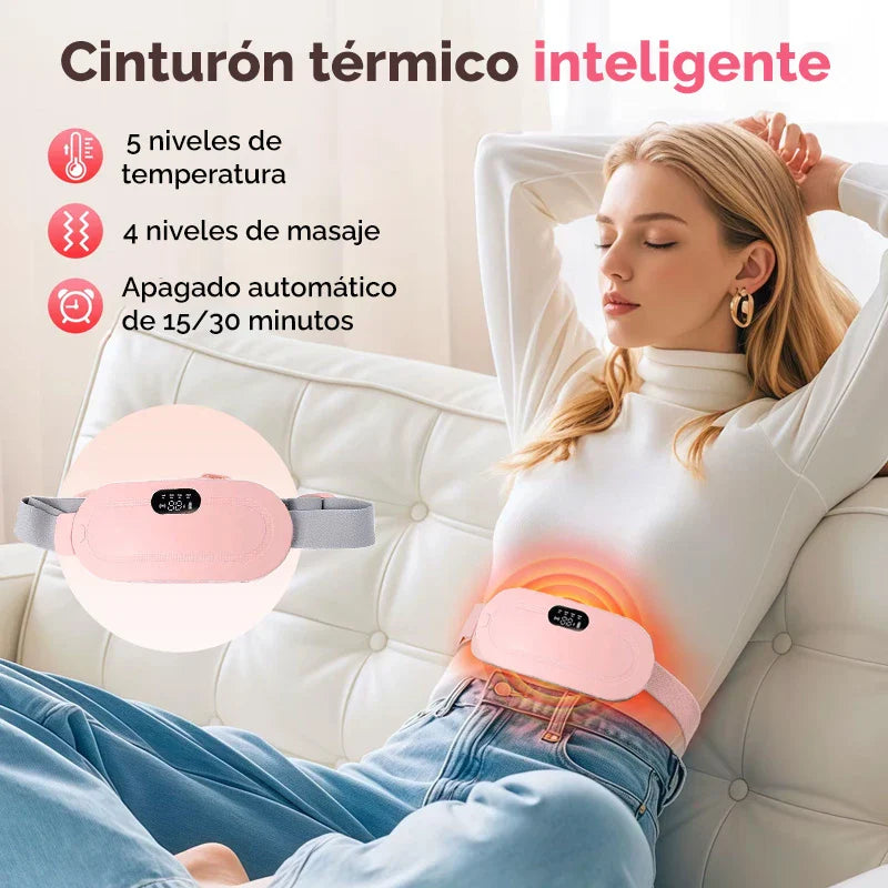 🌡️ Cinturón térmico inteligente | Alivio menstrual inmediato