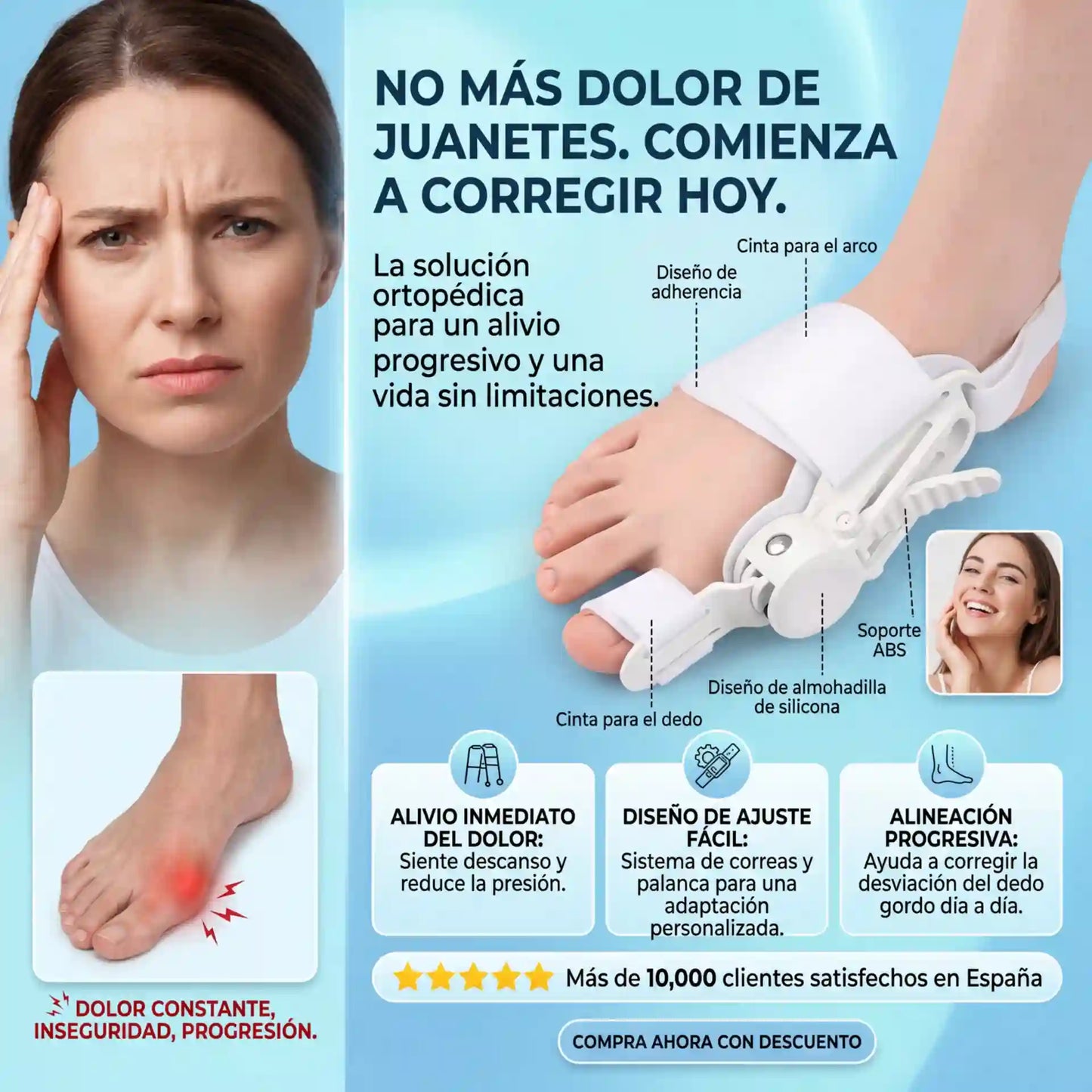 CORRECTOR ORTOPEDICO DE JUANETE