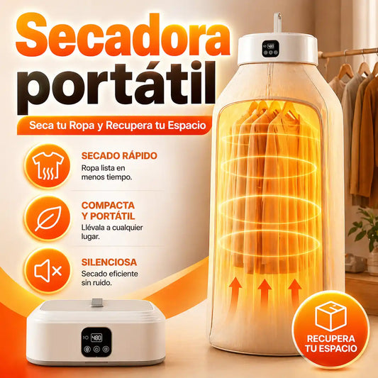 Secadora portátil - Seca tu Ropa y Recupera tu Espacio 🌬️🏠
