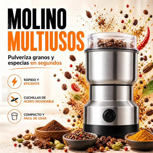 MOLINO MULTIUSOS| Pulveriza granos y especias en segundos