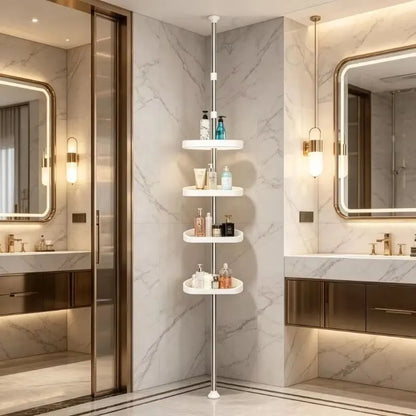 Estante Esquinero de Baño – La Solución para Baños Pequeños y Desordenados