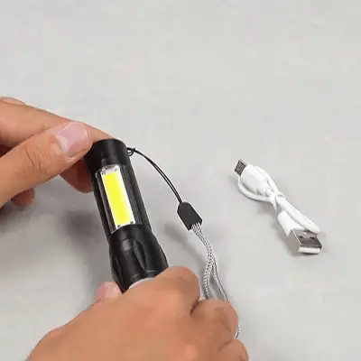 Linterna Táctica Recargable PROMO 2X1 Resistente al agua para camping y emergencias 🔦