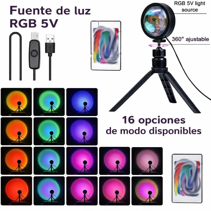 Lampara Puesta de Sol