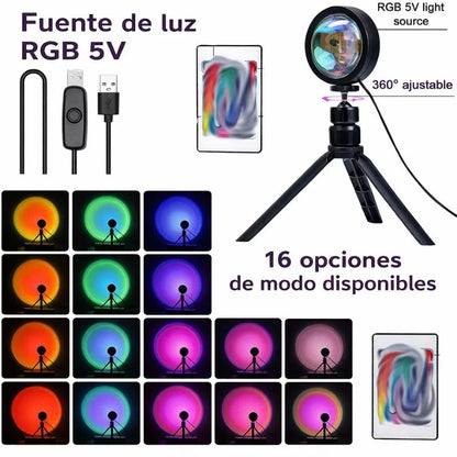 Lampara Puesta de Sol