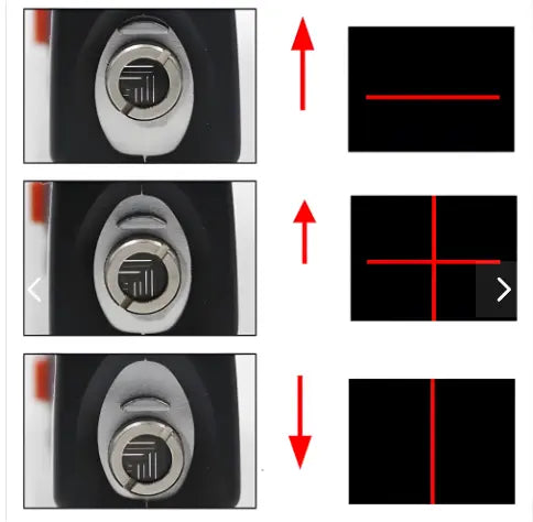 NIVEL LASER MULTIUSOS | Nivel de 3 burbujas + Láser de línea cruzada + Cinta métrica 2.5m + Regla de acero